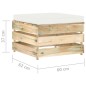 vidaXL Set Divani da Giardino con Cuscini 6 pz Legno Impregnato Verde vidaXL Set Divani da Giardino con Cuscini 6 pz Legno Impregnato Verde