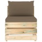 vidaXL Set Divani da Giardino con Cuscini 7 pz Legno Impregnato Verde vidaXL Set Divani da Giardino con Cuscini 7 pz Legno Impregnato Verde