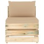 vidaXL Set Divani da Giardino con Cuscini 11 pz Legno Impregnato Verde vidaXL Set Divani da Giardino con Cuscini 11 pz Legno Impregnato Verde