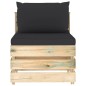 vidaXL Set Salotto da Giardino con Cuscini 11pz Legno Impregnato Verde vidaXL Set Salotto da Giardino con Cuscini 11pz Legno Impregnato Verde