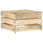 vidaXL Set Divani da Giardino con Cuscini 11 pz Legno Impregnato Verde