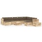 vidaXL Set Divani da Giardino con Cuscini 12 pz Legno Impregnato Verde vidaXL Set Divani da Giardino con Cuscini 12 pz Legno Impregnato Verde