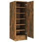 Scarpiera Rovere Fumo 32x35x92 cm in Legno Multistrato Scarpiera Rovere Fumo 32x35x92 cm in Legno Multistrato