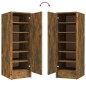Scarpiera Rovere Fumo 32x35x92 cm in Legno Multistrato Scarpiera Rovere Fumo 32x35x92 cm in Legno Multistrato