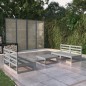 vidaXL Set Divani da Giardino 5 pz Grigio in Legno Massello di Pino vidaXL Set Divani da Giardino 5 pz Grigio in Legno Massello di Pino