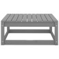 vidaXL Set Divani da Giardino 5 pz Grigio in Legno Massello di Pino vidaXL Set Divani da Giardino 5 pz Grigio in Legno Massello di Pino