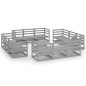 vidaXL Set Divani da Giardino 13 pz Grigio in Legno Massello di Pino vidaXL Set Divani da Giardino 13 pz Grigio in Legno Massello di Pino