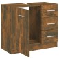 Mobile Lavabo Rovere Fumo 63x30x54 cm in Legno Multistrato Mobile Lavabo Rovere Fumo 63x30x54 cm in Legno Multistrato