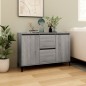 Credenza Grigio Sonoma 104x35x70 cm in Legno Multistrato Credenza Grigio Sonoma 104x35x70 cm in Legno Multistrato