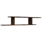 Scaffale TV a Parete Rovere Fumo 125x18x23 cm Legno Multistrato Scaffale TV a Parete Rovere Fumo 125x18x23 cm Legno Multistrato
