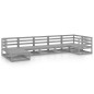 vidaXL Set Divani da Giardino 7 pz Grigi in Legno Massello di Pino vidaXL Set Divani da Giardino 7 pz Grigi in Legno Massello di Pino