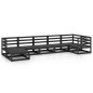 vidaXL Set Divani da Giardino 7 pz Nero in Legno Massello di Pino