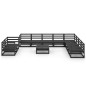 vidaXL Set Divani da Giardino 11 pz Nero in Legno Massello di Pino vidaXL Set Divani da Giardino 11 pz Nero in Legno Massello di Pino