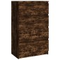 Credenza Rovere Fumo 60x35x98,5 cm in Legno Multistrato Credenza Rovere Fumo 60x35x98,5 cm in Legno Multistrato