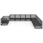 vidaXL Set Divani da Giardino 11 pz Nero in Legno Massello di Pino vidaXL Set Divani da Giardino 11 pz Nero in Legno Massello di Pino