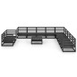 vidaXL Set Divani da Giardino 12 pz Nero in Legno Massello di Pino vidaXL Set Divani da Giardino 12 pz Nero in Legno Massello di Pino
