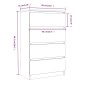 Credenza Rovere Fumo 60x35x98,5 cm in Legno Multistrato Credenza Rovere Fumo 60x35x98,5 cm in Legno Multistrato