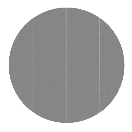 vidaXL Telo Sotto Piscina Grigio Chiaro Ø458 cm Geotessile Poliestere