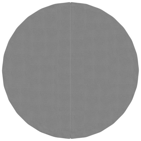 vidaXL Telo Sotto Piscina Grigio Chiaro Ø244 cm Geotessile Poliestere