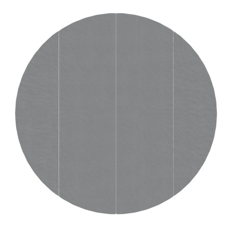 vidaXL Telo Sotto Piscina Grigio Chiaro Ø458 cm Geotessile Poliestere