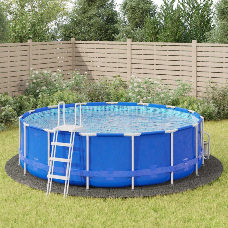 vidaXL Telo Sotto Piscina Grigio Chiaro Ø500 cm Geotessile Poliestere vidaXL Telo Sotto Piscina Grigio Chiaro Ø500 cm Geotessile Poliestere