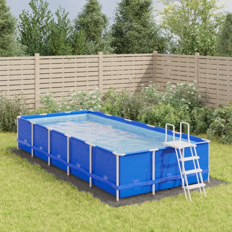 vidaXL Telo Sotto Piscina Grigio Chiaro 640x321 Geotessile Poliestere vidaXL Telo Sotto Piscina Grigio Chiaro 640x321 Geotessile Poliestere