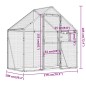vidaXL Voliera Antracite 179x100x185 cm in Alluminio vidaXL Voliera Antracite 179x100x185 cm in Alluminio