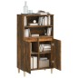 Credenza Rovere Fumo 60x36x110 cm in Legno Multistrato Credenza Rovere Fumo 60x36x110 cm in Legno Multistrato