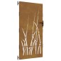 vidaXL Cancello da Giardino 85x175 cm in Acciaio Corten Design Erba vidaXL Cancello da Giardino 85x175 cm in Acciaio Corten Design Erba