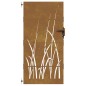 vidaXL Cancello da Giardino 85x175 cm in Acciaio Corten Design Erba vidaXL Cancello da Giardino 85x175 cm in Acciaio Corten Design Erba