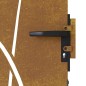 vidaXL Cancello da Giardino 85x175 cm in Acciaio Corten Design Erba vidaXL Cancello da Giardino 85x175 cm in Acciaio Corten Design Erba