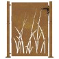 vidaXL Cancello da Giardino 105x130 cm in Acciaio Corten Design Erba vidaXL Cancello da Giardino 105x130 cm in Acciaio Corten Design Erba