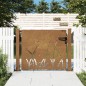vidaXL Cancello da Giardino 105x105 cm in Acciaio Corten Design Erba vidaXL Cancello da Giardino 105x105 cm in Acciaio Corten Design Erba