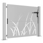vidaXL Cancello da Giardino 105x105 cm in Acciaio Corten Design Erba vidaXL Cancello da Giardino 105x105 cm in Acciaio Corten Design Erba