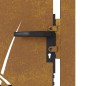 vidaXL Cancello da Giardino 105x105 cm in Acciaio Corten Design Erba vidaXL Cancello da Giardino 105x105 cm in Acciaio Corten Design Erba