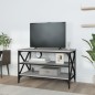 Mobile Porta TV Grigio Sonoma 80x40x50 cm in Legno Multistrato Mobile Porta TV Grigio Sonoma 80x40x50 cm in Legno Multistrato
