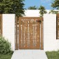 vidaXL Cancello da Giardino 105x130 cm in Acciaio Corten Design Bambù vidaXL Cancello da Giardino 105x130 cm in Acciaio Corten Design Bambù