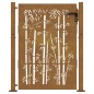 vidaXL Cancello da Giardino 105x130 cm in Acciaio Corten Design Bambù vidaXL Cancello da Giardino 105x130 cm in Acciaio Corten Design Bambù