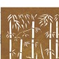 vidaXL Cancello da Giardino 105x130 cm in Acciaio Corten Design Bambù vidaXL Cancello da Giardino 105x130 cm in Acciaio Corten Design Bambù