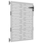 vidaXL Cancello da Giardino 85x125 cm Acciaio Corten Design Quadrato