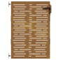 vidaXL Cancello da Giardino 85x125 cm Acciaio Corten Design Quadrato