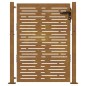 vidaXL Cancello da Giardino 105x130 cm Acciaio Corten Design Quadrato vidaXL Cancello da Giardino 105x130 cm Acciaio Corten Design Quadrato
