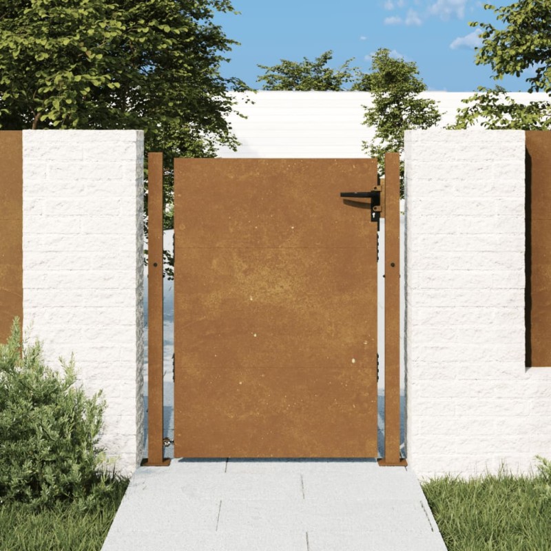 vidaXL Cancello da Giardino 105x130 cm in Acciaio Corten vidaXL Cancello da Giardino 105x130 cm in Acciaio Corten