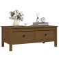 Tavolino da Salotto Miele 100x50x40 cm Legno Massello di Pino Tavolino da Salotto Miele 100x50x40 cm Legno Massello di Pino