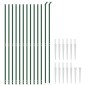 vidaXL Recinzione a Rete con Picchetti Ancoraggio Verde 1,6x25 m vidaXL Recinzione a Rete con Picchetti Ancoraggio Verde 1,6x25 m