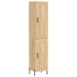 vidaXL Credenza Rovere Sonoma 34,5x34x180 cm in Legno Multistrato vidaXL Credenza Rovere Sonoma 34,5x34x180 cm in Legno Multistrato