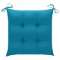 vidaXL Sedie da Giardino con Cuscini Azzurro 4 pz in Massello di Teak vidaXL Sedie da Giardino con Cuscini Azzurro 4 pz in Massello di Teak