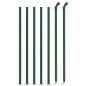 vidaXL Recinzione a Rete con Flangia Verde 1x10 m vidaXL Recinzione a Rete con Flangia Verde 1x10 m