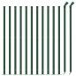 vidaXL Recinzione a Rete con Flangia Verde 1x25 m vidaXL Recinzione a Rete con Flangia Verde 1x25 m