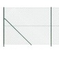 vidaXL Recinzione a Rete con Flangia Verde 2,2x10 m vidaXL Recinzione a Rete con Flangia Verde 2,2x10 m